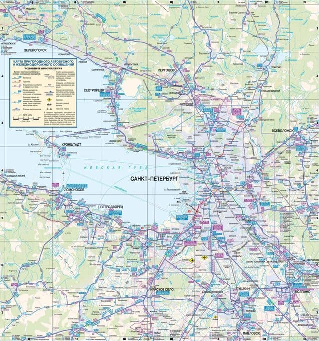 サンクトペテルブルク」バス停留所の地図