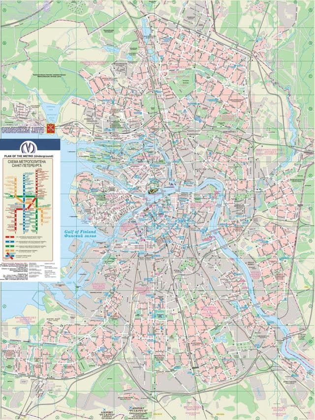 サンクトペテルブルク市 地図